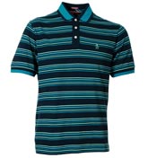 Blue Stripe Polo Shirt