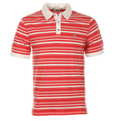 Geranium Stripe Polo Shirt