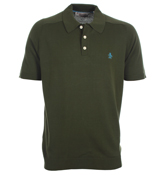 Penguin Rifle Green Knitted Polo Shirt