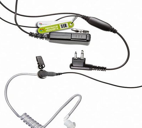 Pentagon COVERT KEVLAR EARPIECE FOR MOTOROLA RADIO (2 PIN) PENTAGON-HEADSETS