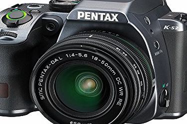 Pentax 18 - 50 mm K-S2 Digital SLR Camera with Lens - Stone Gray