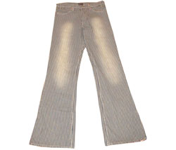 Pepe Jeans Striped distressed flared bottom jeans