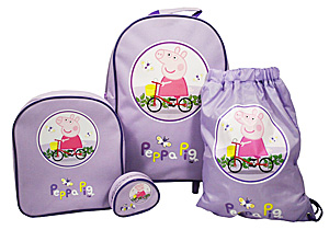 Peppa Pig 4 Piece Luggage Set