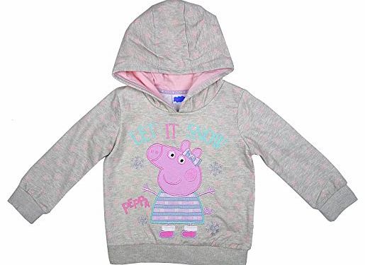 Girls Baby Toddler Peppa Pig Let it Snow Sweatshirt Hoody Jumper sizes from 12 Months to 4 Years