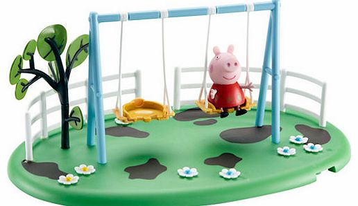 Peppa Pig Muddy Puddles Playground Set - Swing