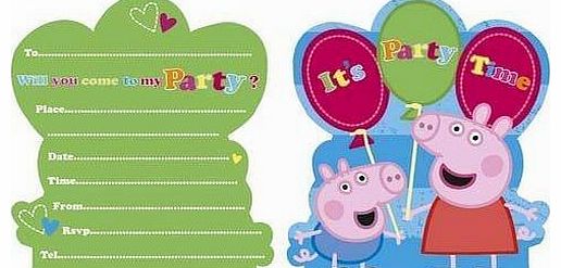 Peppa Pig Party Invitations 