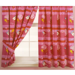 Peppa Pig Sweet Dreams Curtains (54 inch drop)