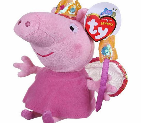 Peppa Pig TY Beanies Peppa Pig Princess Peppa Soft Toy