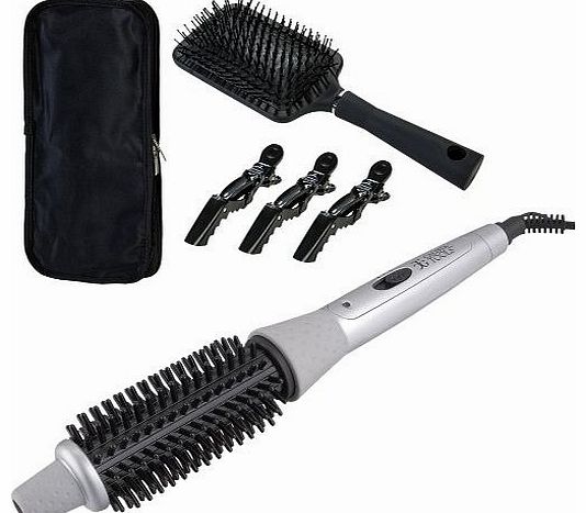 with Travel Bag, Detangle Brush and Styling Clips