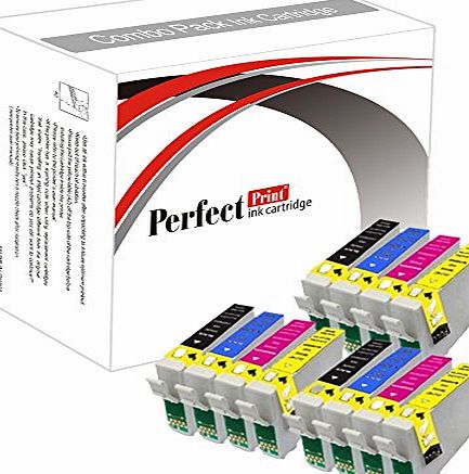 PerfectPrint 12 Compatible Ink Cartridges (Epson 18 XL Series). 3 Full sets of T1816, including 3x T1811 Black, 3x T1812 Cyan, 3x T1813 Magenta and 3x T1814 Yellow