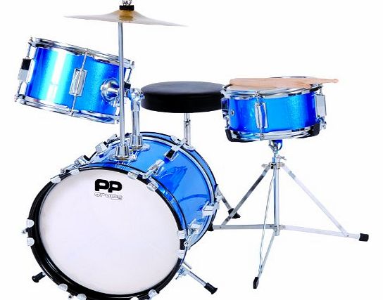 Performance Percussion - 3 Piece Drum Kit - Blue