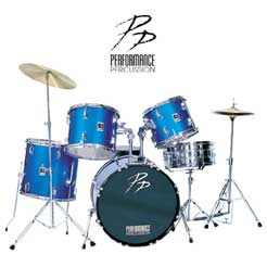 Performance Percussion 5pc Drum kit PP275BL - Blue