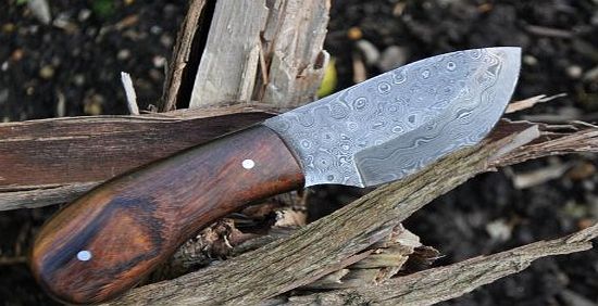 SALE- Outstanding value - Handcrafted Damascus Bushcraft Knife - Small Camping Tool