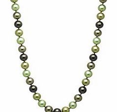 0.6cm green Tahtitian pearl necklace