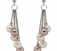 0.6cm pink South Sea pearl earrings