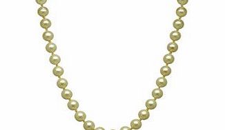0.8cm yellow South Sea pearl necklace