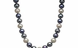 1.2cm grey Tahitian pearl necklace