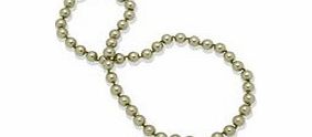 Green round pearl necklace