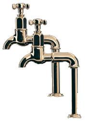 Perrin and Rowe 4328CP Traditional collection Mayan Bibcock Taps Wall Mounted