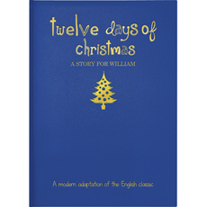 Personalised 12 days of Christmas Hardback Book