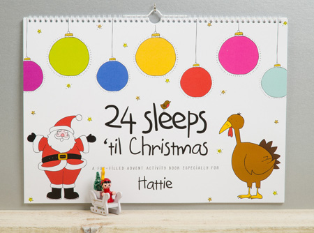 Personalised 24 Sleeps til Christmas