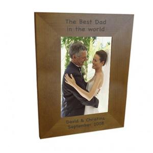 Personalised 5x7 Wooden Photoframe