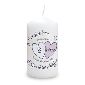 A Perfect Love Anniversary Candle
