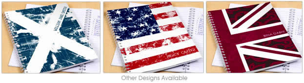 Personalised A5 Notebook - Flags
