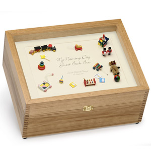 Baby Naming Day Guest Book Box