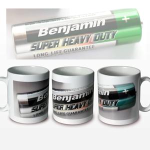 Personalised Batteries Mug
