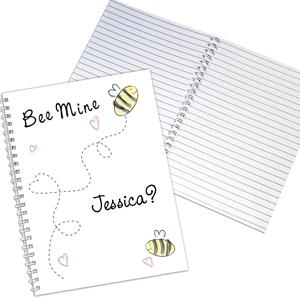 Personalised Bee Mine A5 Notebook