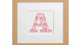 Personalised Big Letter Print