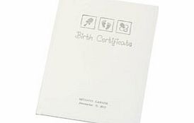 Personalised Birth Certificate Holder