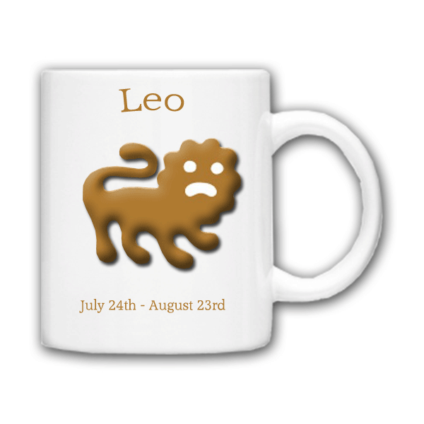 personalised Birth Star Sign Mugs Leo