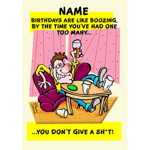 Birthday Card - Funny Cartoon