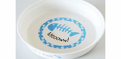 Personalised Blue Cat Bowl