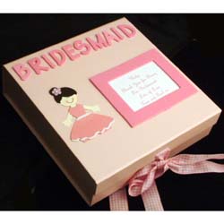 personalised Bridal Party Memory Box Bridesmaid
