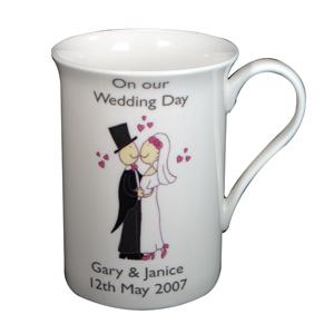 Personalised Cartoon Couple Mug