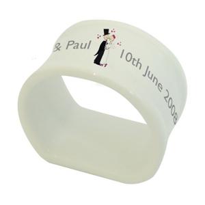 Personalised Cartoon Couple Napkin Ring