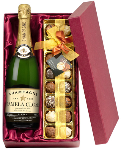 Champagne with Chocolates