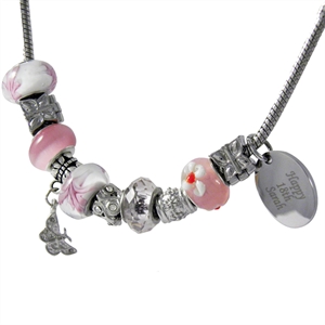 Charm Necklace - Pink