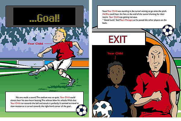 Personalised Childrens Football Book