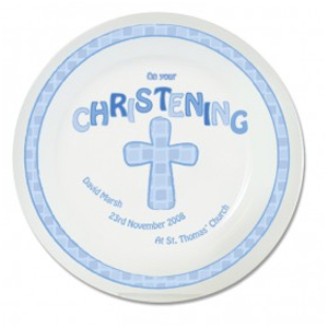 Christening Gifts - Cross Plate