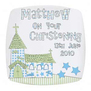 Personalised Christening Present - Church Plate