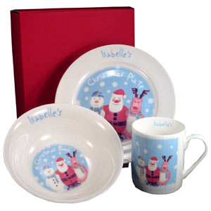 personalised Christmas Breakfast Set with Mug
