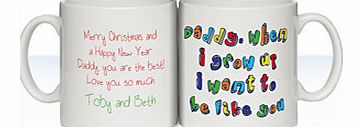 Personalised Christmas Mug For Daddy