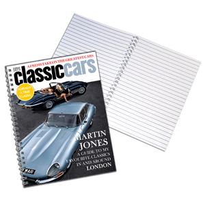 Personalised Classic Cars A5 Notebook