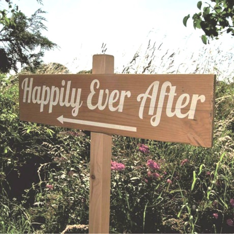 Country Style Wedding Signpost