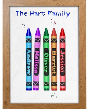 Crayon Family Poster