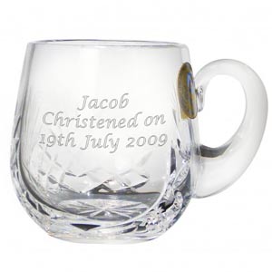 personalised Crystal Baby Mug